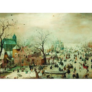 PuzzelMan (383) - Hendrick Avercamp: "Winter landscape" - 1000 pezzi