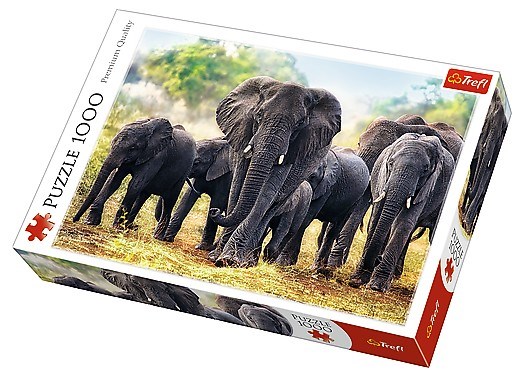 Trefl (10442) - "African Elephants" - 1000 pezzi