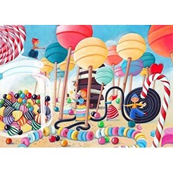 Puzzle Michele Wilson (W149-50) - "Candy Land" - 50 pezzi