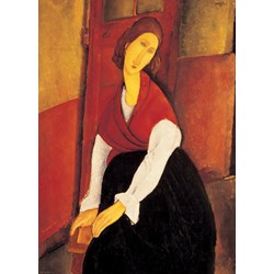 Eurographics (6000-1501) - Amedeo Modigliani: "Jeanne Hebuterne in Red Shawl" - 1000 pezzi