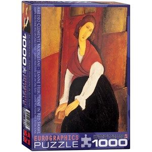 Eurographics (6000-1501) - Amedeo Modigliani: "Jeanne Hebuterne in Red Shawl" - 1000 pezzi