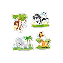 Castorland (B-005017) - "African Animals" - 3 4 6 9 pezzi