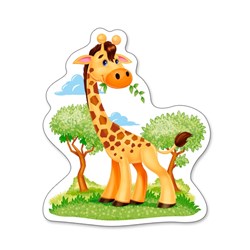 Castorland (B-005017) - "African Animals" - 3 4 6 9 pezzi