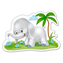 Castorland (B-005017) - "African Animals" - 3 4 6 9 pezzi