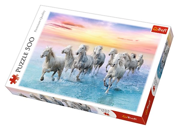 Trefl (37289) - "Galloping White Horses" - 500 pezzi