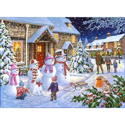 The House of Puzzles (4258) - "Snow Family" - 1000 pezzi
