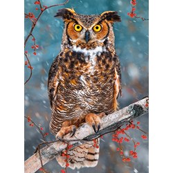 Castorland (B-27347) - "Great Horned Owl" - 260 pezzi