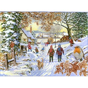 The House of Puzzles (4388) - "Snowy Walk" - 500 pezzi