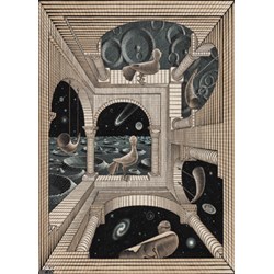 PuzzelMan (863) - M. C. Escher: "Different World" - 1000 pezzi
