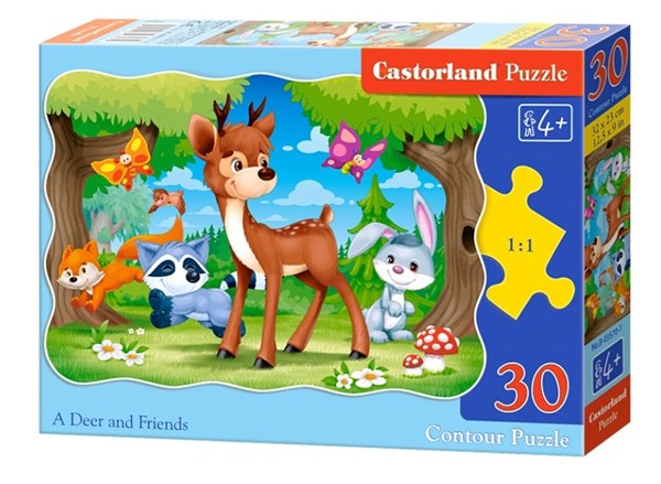 Castorland (B-03570) - "A Deer and Friends" - 30 pezzi