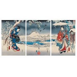 Puzzle Michele Wilson (A541-2500) - Utagawa (Ando) Hiroshige: "Genji" - 2500 pezzi