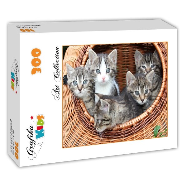 Grafika Kids (00520) - "Kittens in a Basket" - 300 pezzi