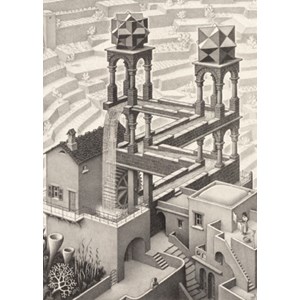 PuzzelMan (819) - M. C. Escher: "Waterfall" - 1000 pezzi