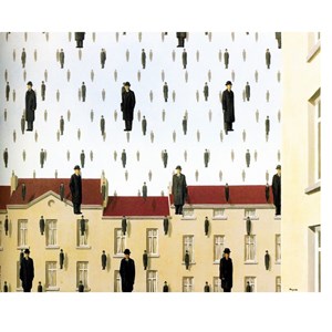 Puzzle Michele Wilson (A550-80) - Rene Magritte: "Golconde, 1953" - 80 pezzi