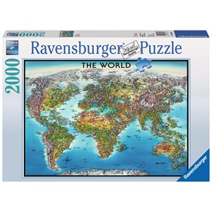 Ravensburger (16683) - "World Map" - 2000 pezzi