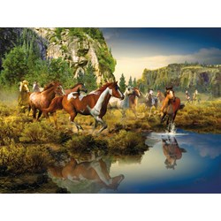 Ravensburger (16304) - Roberta Wesley: "Wild Horses" - 1500 pezzi