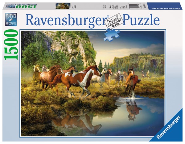 Ravensburger (16304) - Roberta Wesley: "Wild Horses" - 1500 pezzi
