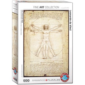 Eurographics (6000-5098) - Leonardo Da Vinci: "The Vitruvian Man" - 1000 pezzi