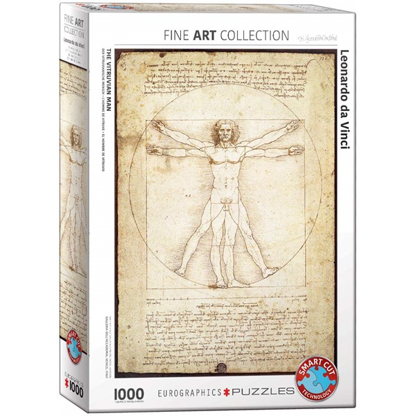 Eurographics (6000-5098) - Leonardo Da Vinci: "The Vitruvian Man" - 1000 pezzi