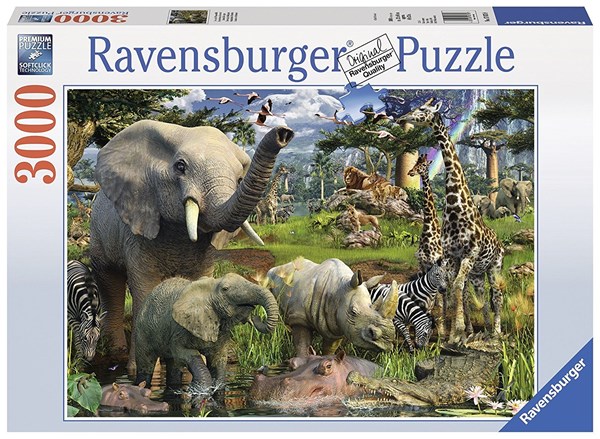 Ravensburger (17070) - "Animals at the Waterhole" - 3000 pezzi