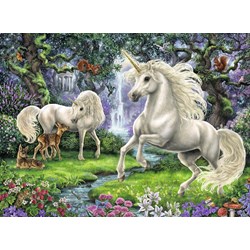 Ravensburger (12838) - "Mystical Unicorns" - 200 pezzi