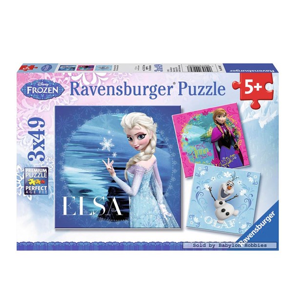 Ravensburger (09269) - "Elsa, Anna & Olaf" - 49 pezzi