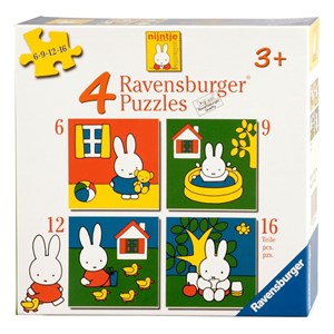 Ravensburger (07114) - "Miffy" - 6 9 12 16 pezzi