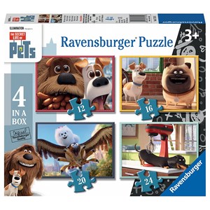 Ravensburger (07139) - "The Secret Life of Pets" - 12 16 20 24 pezzi