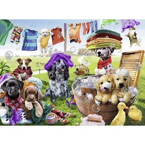 Ravensburger (10596) - "Colorful Washing Day" - 100 pezzi