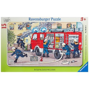 Ravensburger (06321) - "Child with Fireman Car" - 15 pezzi