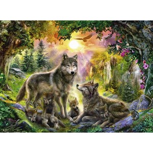 Ravensburger (14745) - "Wolves in the Sunlight" - 500 pezzi