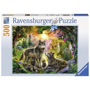 Ravensburger (14745) - "Wolves in the Sunlight" - 500 pezzi
