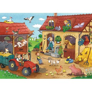 Ravensburger (07560) - "Working on the Farm" - 12 12 pezzi