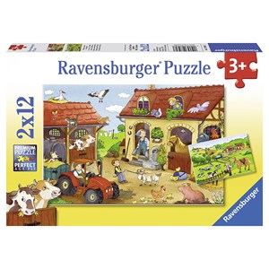 Ravensburger (07560) - "Working on the Farm" - 12 12 pezzi