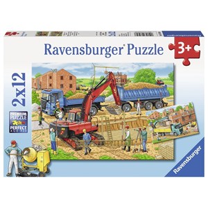 Ravensburger (07589) - "Busy Construction Site" - 12 pezzi