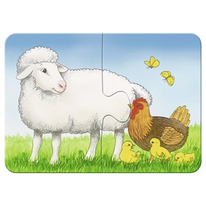 Ravensburger (06953) - "Lovable Farmers" - 2 4 6 8 pezzi