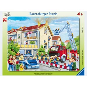 Ravensburger (06393) - "Firemen in Action" - 39 pezzi