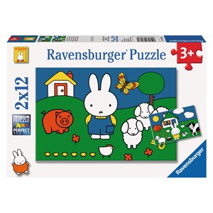 Ravensburger (07566) - "Miffy at the animals" - 12 pezzi