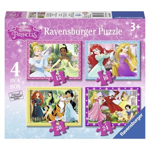 Ravensburger (07397) - "Disney Princess" - 12 16 20 24 pezzi
