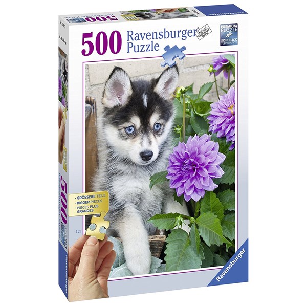 Ravensburger (13682) - "Cute Husky" - 500 pezzi