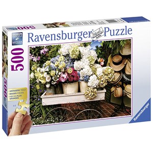 Ravensburger (13654) - "Flowers and Hats" - 500 pezzi