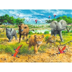 Ravensburger (13219) - "African Animal Babies" - 300 pezzi