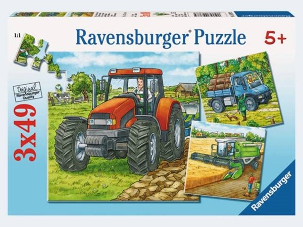 Ravensburger (93885) - "Agricultural machinery" - 49 pezzi