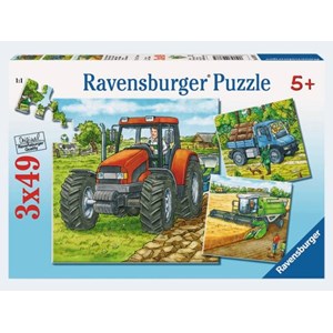 Ravensburger (93885) - "Agricultural machinery" - 49 pezzi
