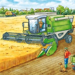 Ravensburger (93885) - "Agricultural machinery" - 49 pezzi