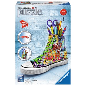 Ravensburger (12535) - "Sneaker Graffiti" - 108 pezzi