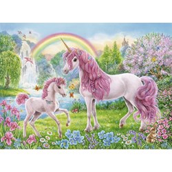 Ravensburger (13698) - "Magical Unicorns + Coloring Book" - 100 pezzi