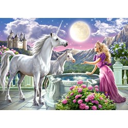 Castorland (B-13098) - "Princess and her Unicorns" - 120 pezzi