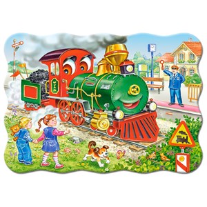 Castorland (B-03433) - "Green Locomotive" - 30 pezzi