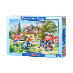Castorland (B-040025) - "The Firefighters in action" - 40 pezzi